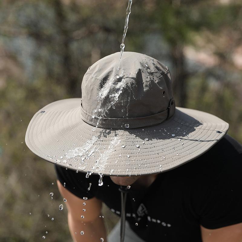 Men's Summer Sunshade Hat Outdoor Men's Leisure Fisherman Hat Mountaineering Fishing Sun Hat