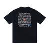 Camiseta de Algodón Unisex de Corte Holgado con Estampado de Letras Camiseta Casual de Manga Corta para Adolescentes y Adultos