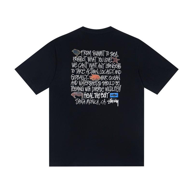 Camiseta de Algodón Unisex de Corte Holgado con Estampado de Letras Camiseta Casual de Manga Corta para Adolescentes y Adultos