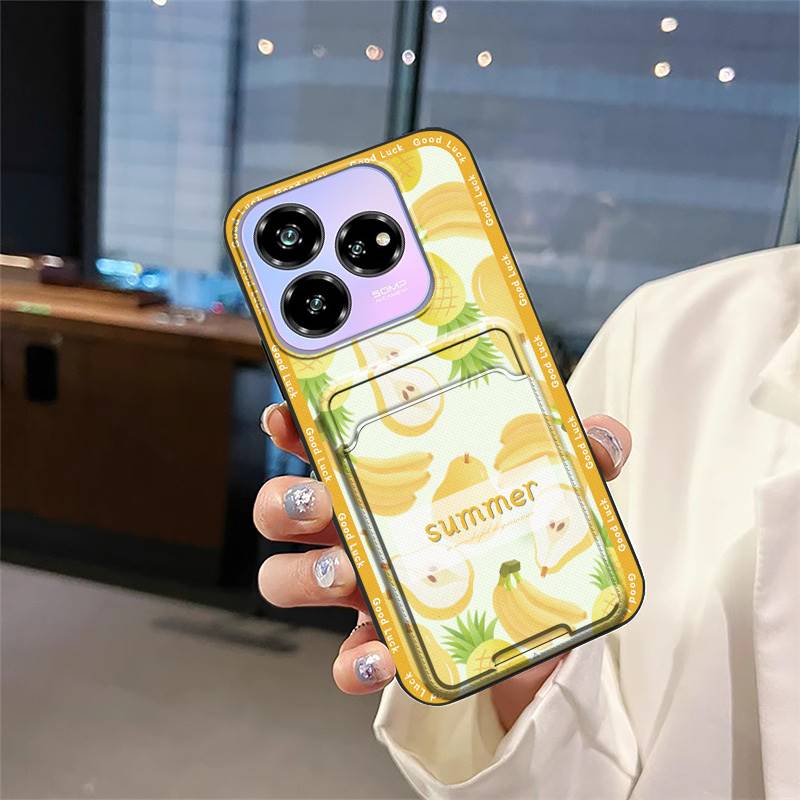 Cartoon Dirt-resistant Phone Case For ZTE Blade V60 Design/Axon 60 Lite Full wrap Graffiti protective Cover Card slot
