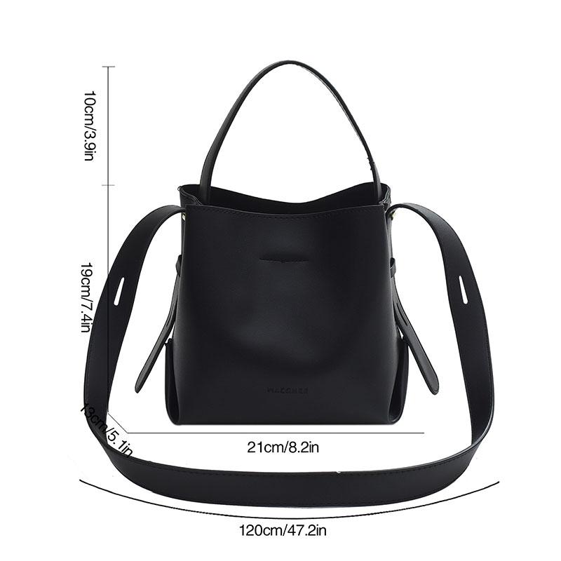Women Bag Handbag Simple Fashion Shoulder Bag Luxury Messenger Bag PU Leather Bucket for Women Brand Crossbody