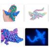 3D Printing 23Cm With Wings Crystal Dragon Gemstone Dragon Joint Movable Simulation Flying Dragon Creative Toy Decor Ornaments