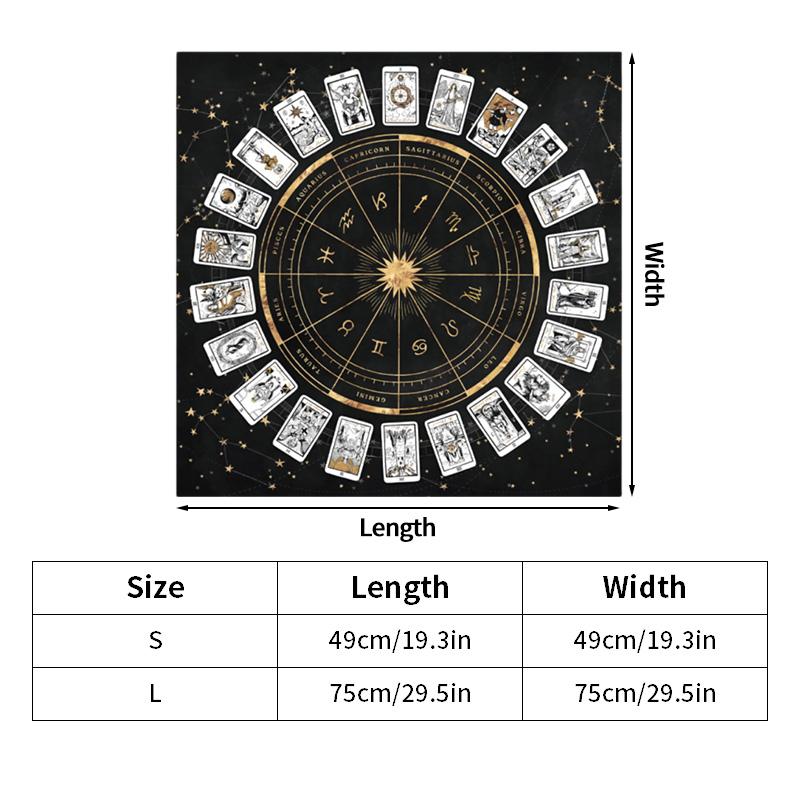 Tarot Tablecloth Tarot Cards Moonlight Flower Tablecloth Butterfly Table Cloth Altar Witchcraft Astrology Board Game Table Cover