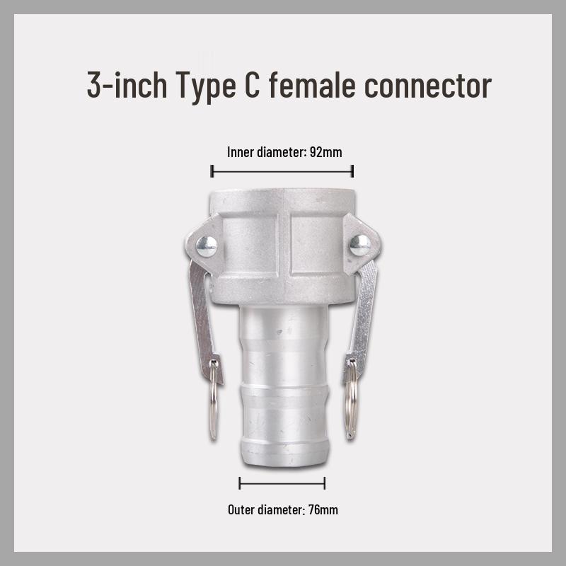 Aluminum Alloy CE Quick-Connect Male & Female Hose for Oil Discharge and Water Sprinklers