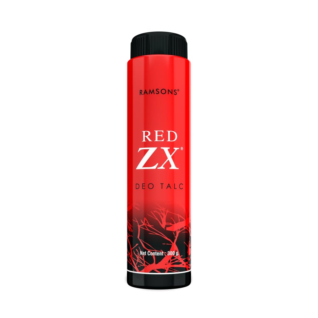 Ramsons - RED ZX Тальк-дезодорант | 300 г | Ароматизированный тальк для мужчин | Аромат парфюма теперь в форме талька