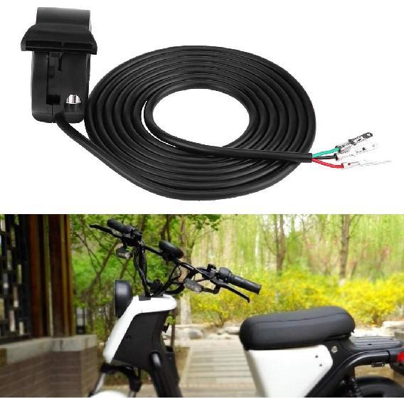 Fydun Daumengas Geschwindigkeitsregler Baugruppe Schwarz 22mm 7/8Zoll für E-Bike Elektrofahrrad Roller