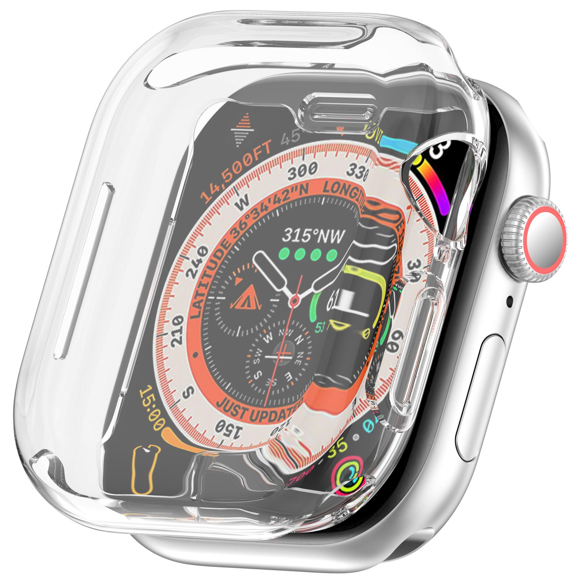 

For Apple Watch Series 11/10 42mm Full Coverage Watch Cover Electroplated TPU Watch Case E