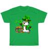Penguin Leprechaun Shamrock Gold Coin Pot Irish St Patricks Day T-Shirt Unisex