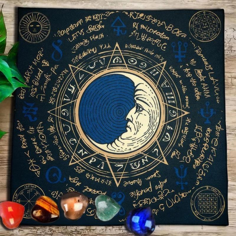 Square Flannelette Tarot Altar Cloth Board Game Pad Astrological Oracles Pad Table Cover Card Mat Divinations Tablecloth