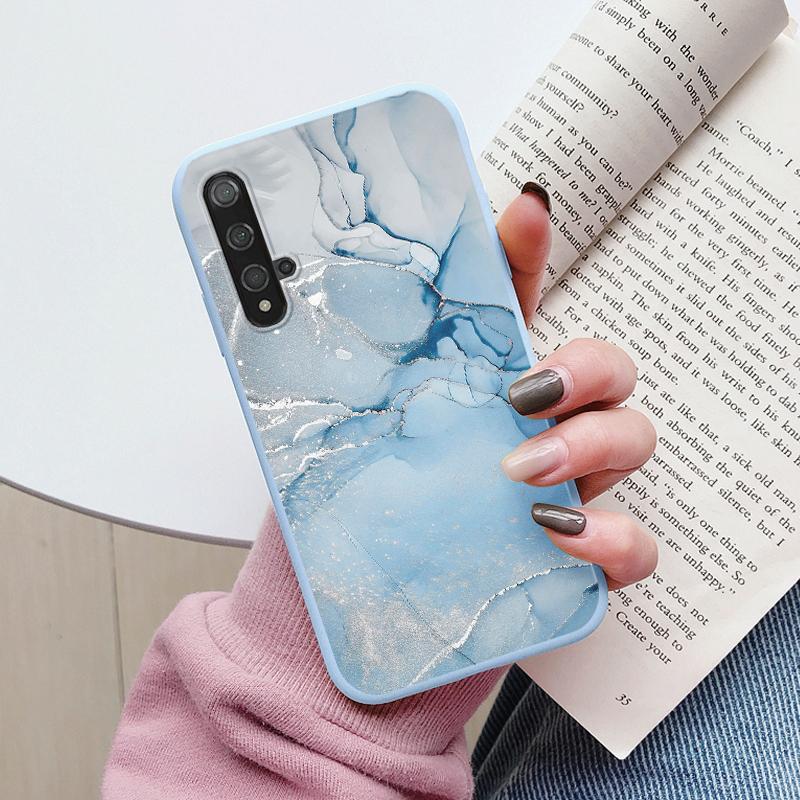 Marble Pattern Phone Case For Huawei Nova 5T Protective Cover Case Soft Funda For Huawei Nova 5T Nova5T 5 T Coque Silicone Capa