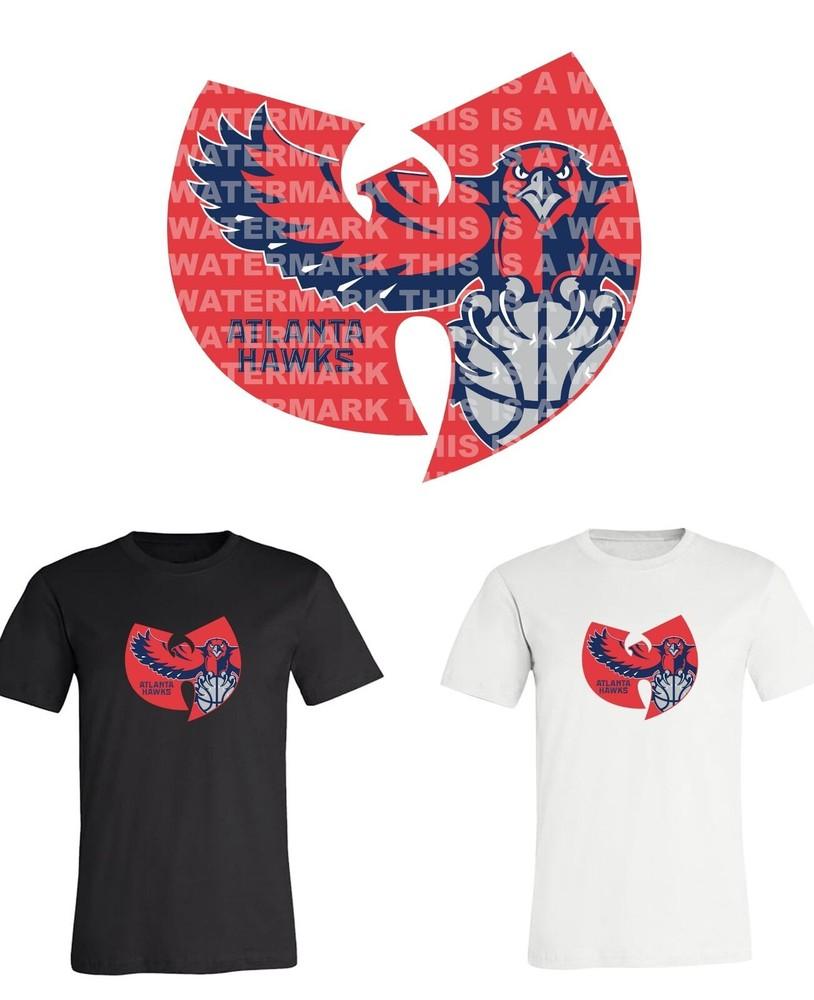 Atlanta Hawks Wu Tang NBA Team logo shirt  Unisex T-Shirt XXXXL