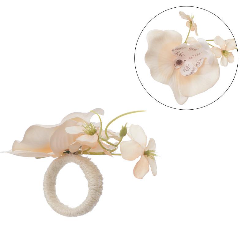 Creative New Simulation Flower Butterfly Napkin Ring Valentine's Day Romantic Western Restaurant Decoration Wholesale
