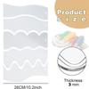 5Pcs Clear Acrylic Quilting Rulers Quilting Templates Double Side Wavy Quilting Rulers Stencils For Patchwork Project