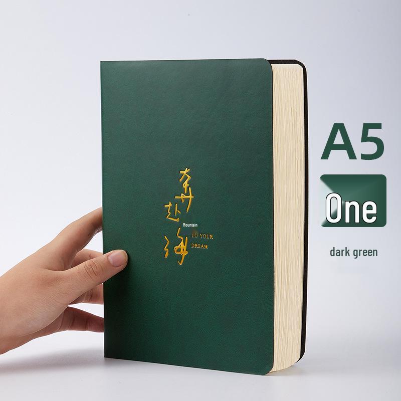 Premium Soft Leather A5 Notebook - Thick Artistic Diary for College Students