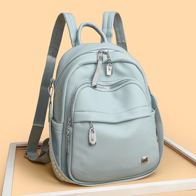 Lässiger Rucksack, modisch, vielseitig, multifunktional, für Studenten, leicht, weiches Material, neue Umhängetasche für Damen, große Kapazität, koreanische Version