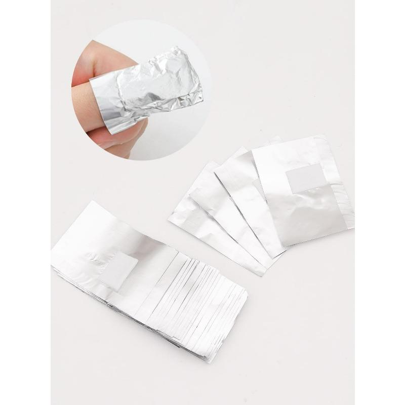 100pcs Aluminum Foil Nail Art Remover Pad Nail Art Tool