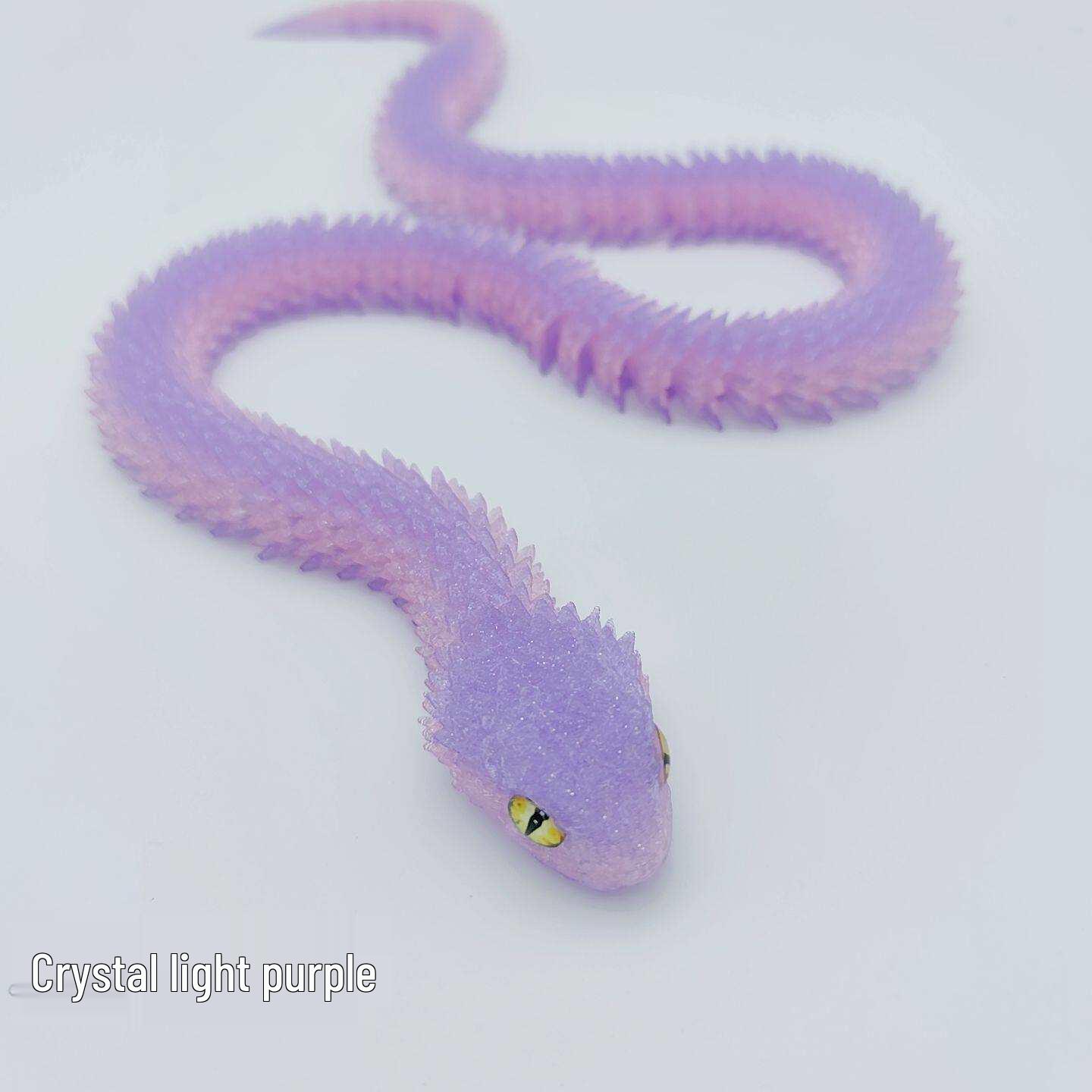 3D Printed Crystal Viper Movable Figure Ornament