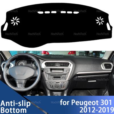 Copertura Cruscotto per Peugeot 301 2012 2013 2014 2015-2019 Tappetino Antiscivolo Copri Cruscotto Tappeto Parasole Dashmat Accessori