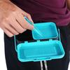 Portable Durable Plastic Fishing Bait Holder Box Worm Earthworm Lure Storage Case with Clip