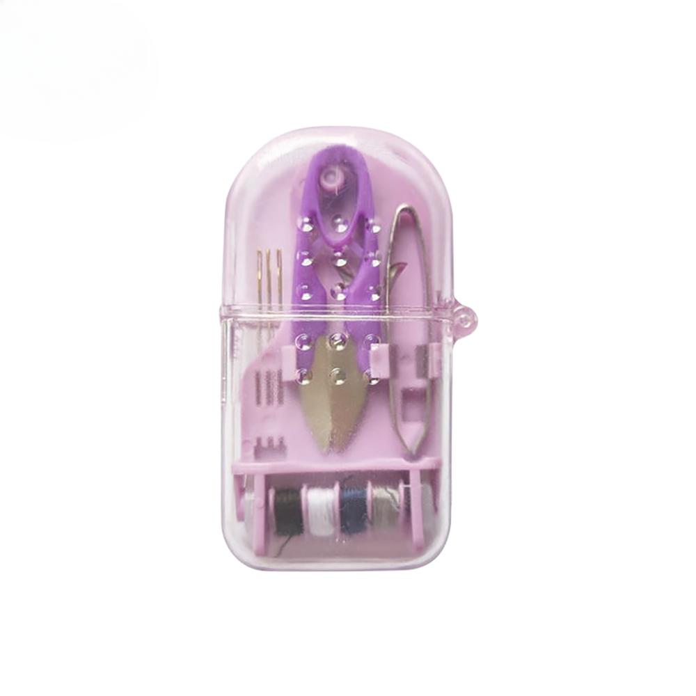 1Set Mini Portable Travel Sewing Kit Home Sewing Thread Needle Embroidery Stitching Thimble Storage Box Handwork Tool DIY Craft