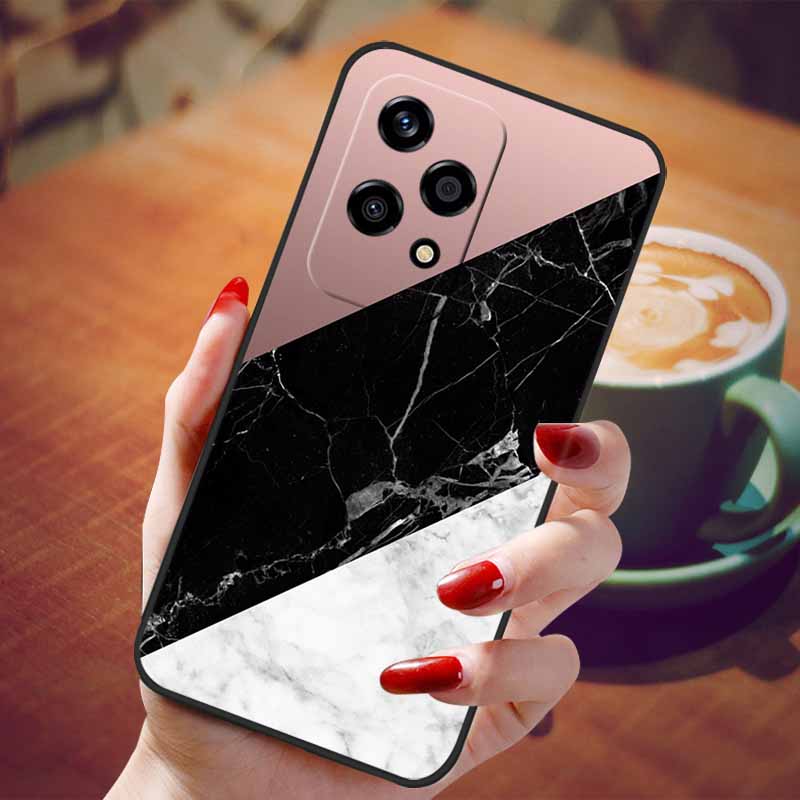 For Honor 200 Lite Case Soft Silicone Fashion Marble TPU Phone Cases for Honor200 Lite 200Lite Cover Capa 6.7'' Shockproof Shell