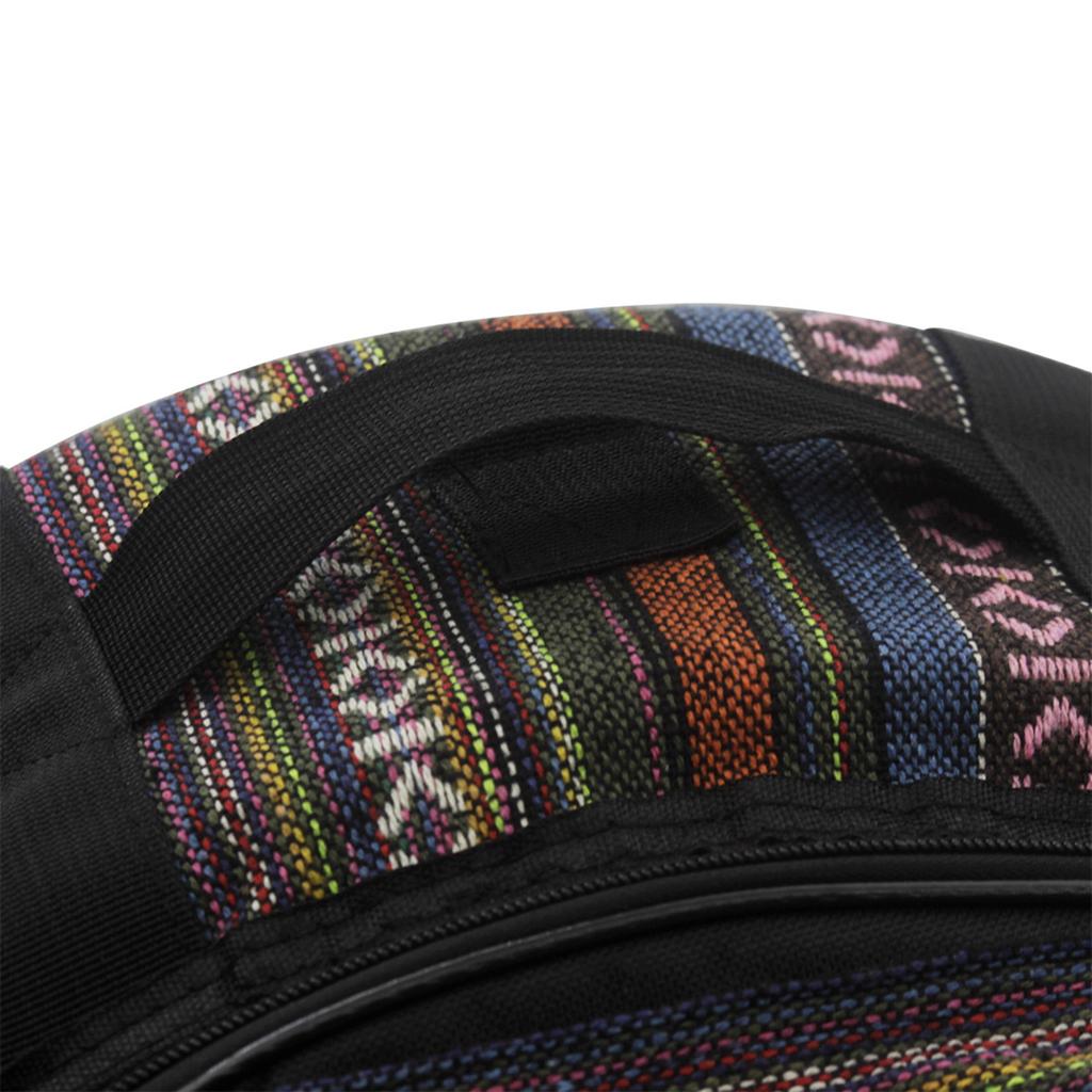 Ethnic Style Snare Drum Bag Lightweight Drum Backpack Large Capacity Drum Case With Outside Pockets Storage Pouch