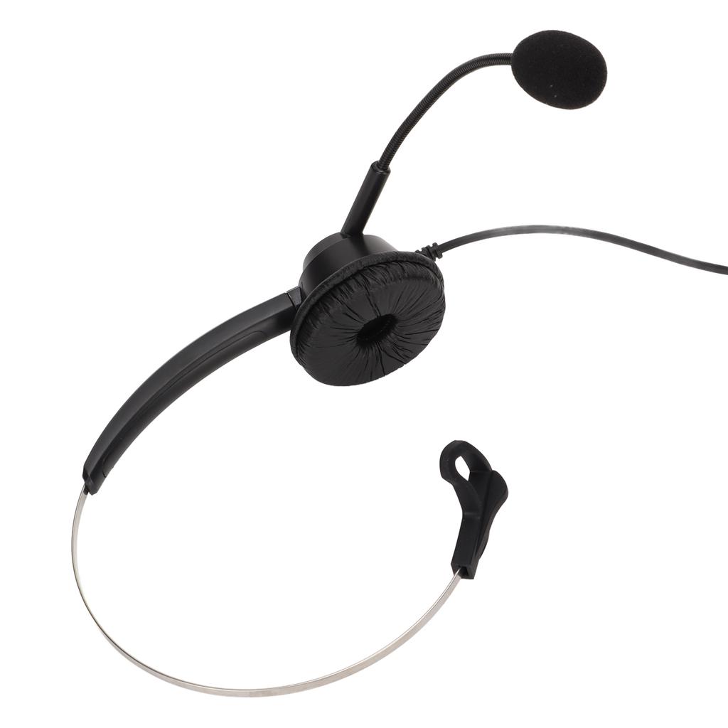 H360DUSB Single Ear Business Headset Black Noise Reduction USB Business Headset for USB Interface