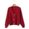 Women's European & American Style Long Sleeve Button-Up Cardigan Sweater - Fashionable & Casual