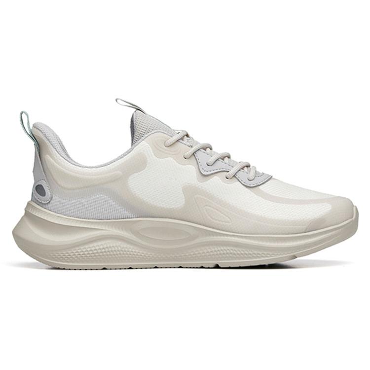 New Anta Lingyun Cushioning Wear Resistant Low Top Running Shoes Men's Gray White Green 112225541R-7