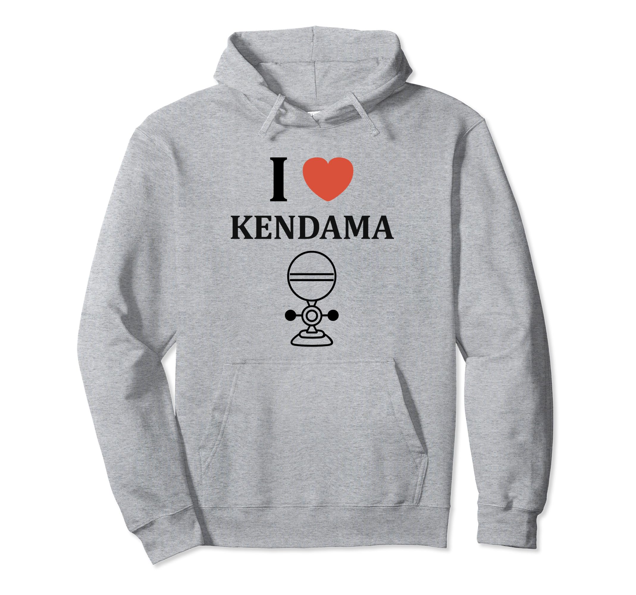 

Kendama Toy Simple Humor I Love Kendama Hoodie серый