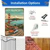 San Francisco Vintage Aluminum Sign - Retro Travel Poster for Street & Garage - Metal Plaque for Yards, Cafes & Home Walls