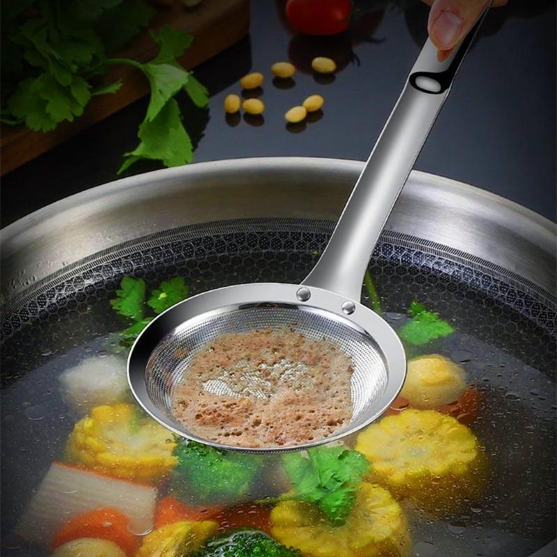 Household Grease Trap Kitchen Gadgets Filter Sieve Super Fine 304 Stainless Steel Home Items Tools Dining Bar Garden