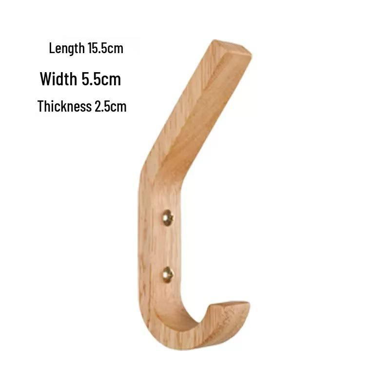 Walnut Solid Wood Coat & Hat Hook: Original Finish