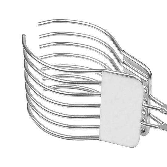 Beef Cutting Tongs Stainless Steel Food Slicer Meat Slicing Tong Holder Easy Slicing Tool for BBQ Bread Vegetables Fruits
