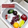 New Folding Cutting Board Dish Basket Multifunction Collapsible Chopping Board Fruit Vegetable Basket