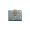 Women Wallets Floral Print Multi-Card Short Wallet, Card Holder, Leather Clip, Coin Purse