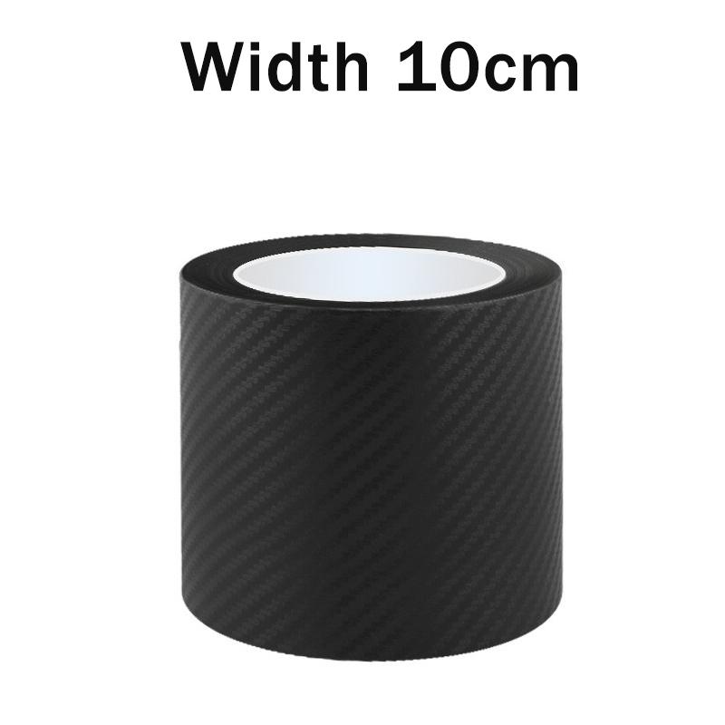 Protector de Umbral de Coche de Fibra de Carbono 3D Impermeable Antiarañazos Pegatina Negra Nano para Carrocería de Coche Película Protectora Automotriz DIY