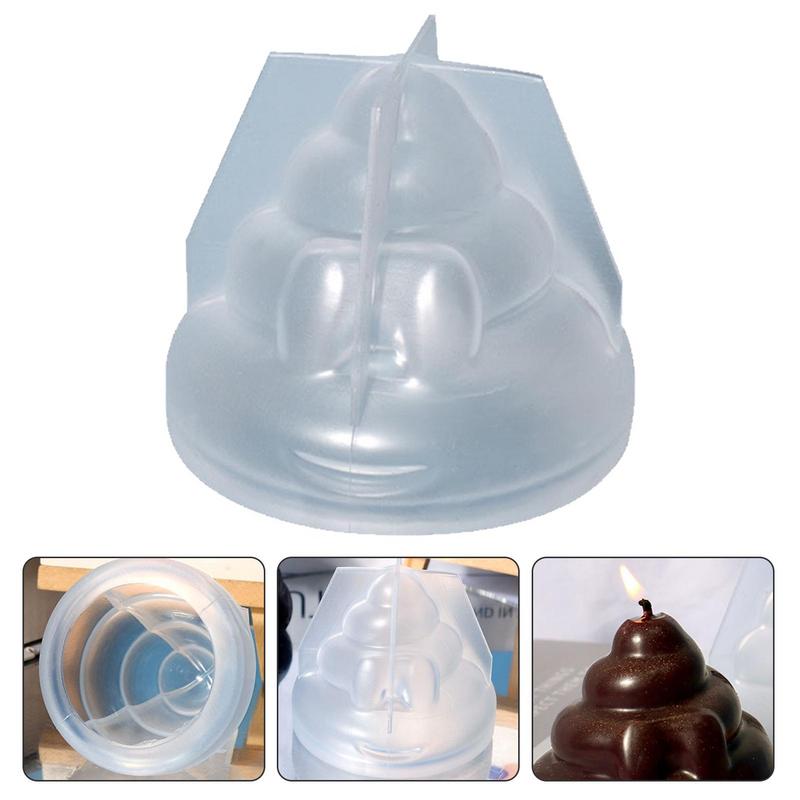 

Силиконовая форма для свечей в форме какашки, сделай сам, формы для мыла для любителей рукоделия, начинающих, толстая эпоксидная смола, форма для литья мыла, подарок на Рождество CHINA