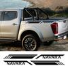 Car Trunk Side Sticker For Nissan Navara D40 D22 D23 NP300 Pickup Truck Stripes Style Decals Vinyl Cover Auto Tuning Accessories