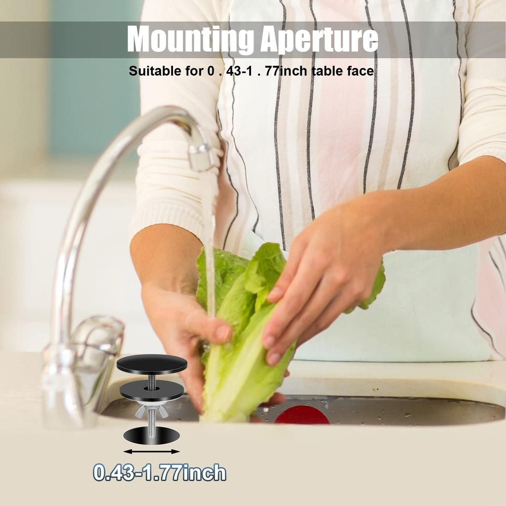 Metal Sink Hole Covers Sink Tap Hole Plug Faucet Hole Cover Stainless Steel for Kitchen Sink Keep Your Sink Leak free