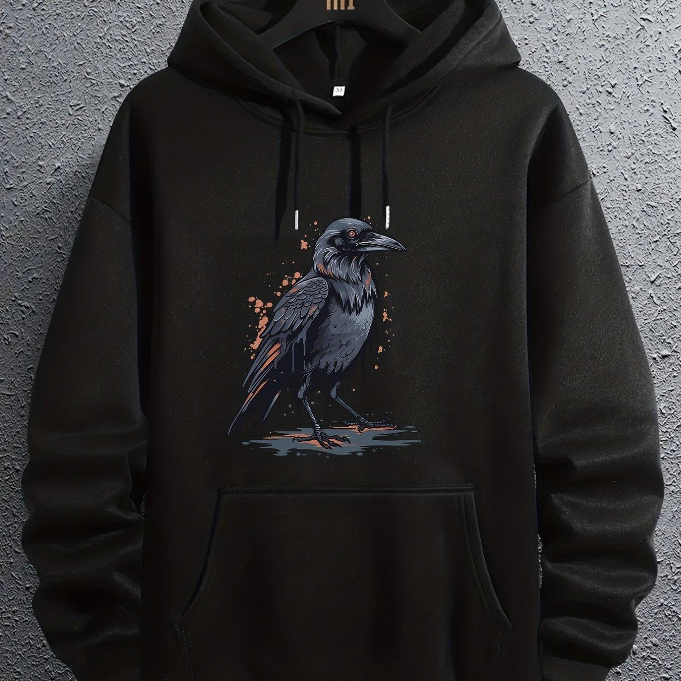 

Fall/Winter Sweatshirt Printed Hoodie, Cool Hoodie for Men Men s Casual Graphic Design Pullover Hooded Sweatshirt with Kangaroo 3XL