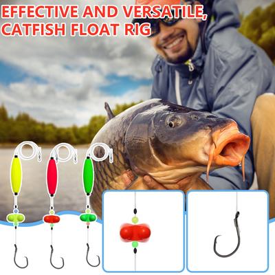 Καλαμίδι Γάτου Αρματωσιά Ψαρέματος με Φελλό Στρογγυλό Αγκίστρι Εξοπλισμός Ψαρέματος Γάτου