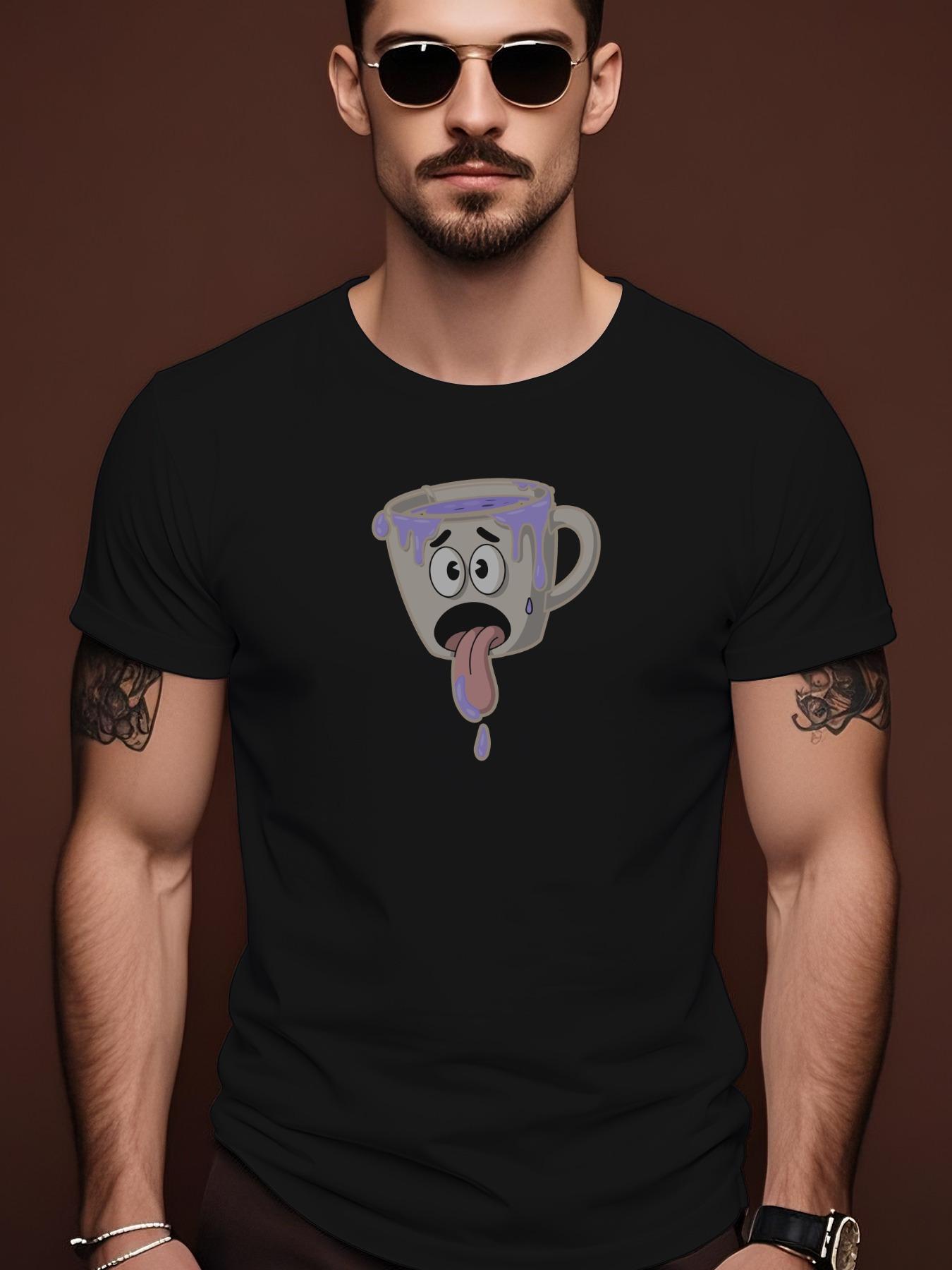 Summer Tshirt with Thirsty Cup Design - Cotton S