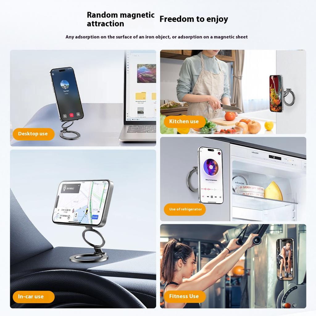 Phone Holder for Strong Magnet Magnetic Double Sided Phone Ring Holder Grip