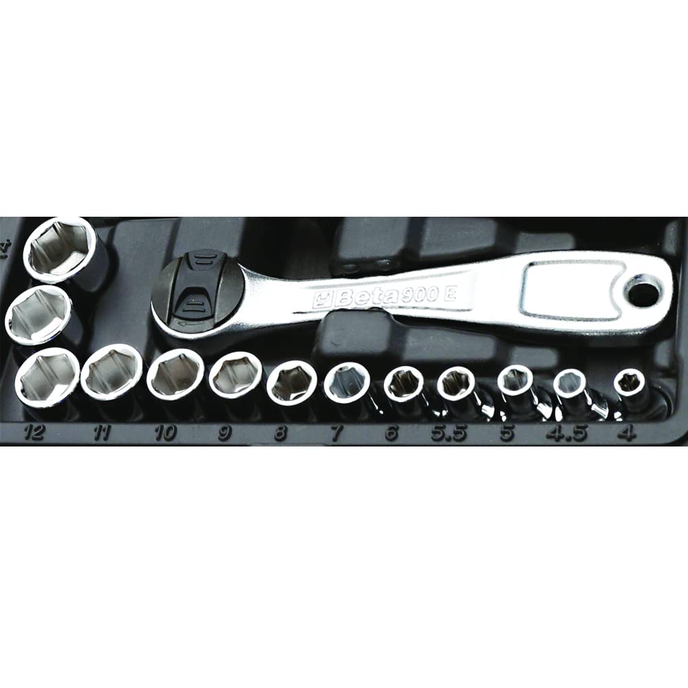 BETA EASY Tools Ratchet Socket 42 1/4dr & Set, Pieces, 903E/C42