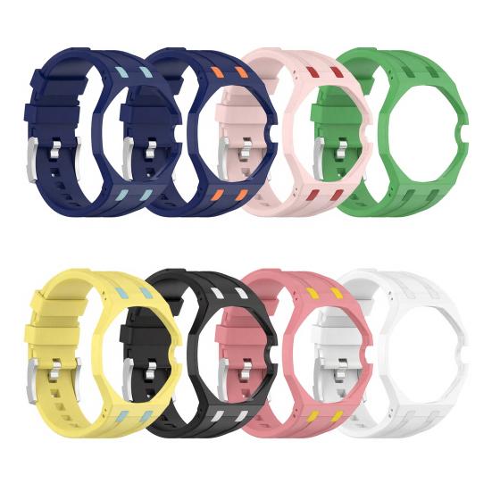 Silicone Watch Bands, Quick Release Watch Strap with Stainless Steel Buckle, Waterproof Smart Watch Strap for Men Women
