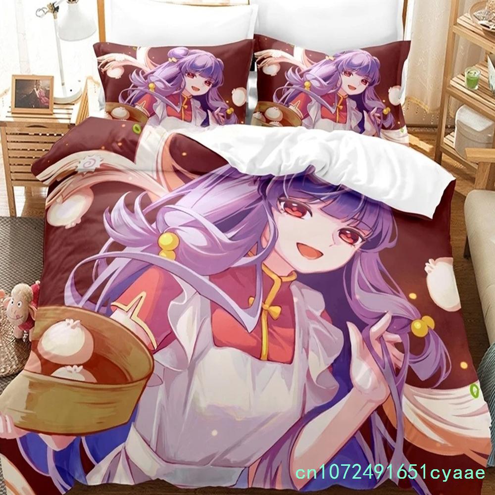 Ranma 1/2 Bedding Set Single Twin Full Queen King Size Bed Set Adult Boys Bedroom Duvetcover Sets 3D Print Anime Bed Sheet Set