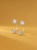 1Pair  Sterling  tragus Piercing Helix Studs Earrings for Women Girls Zircon Hoop Nose Ring Conch Body Piercing Jewelry