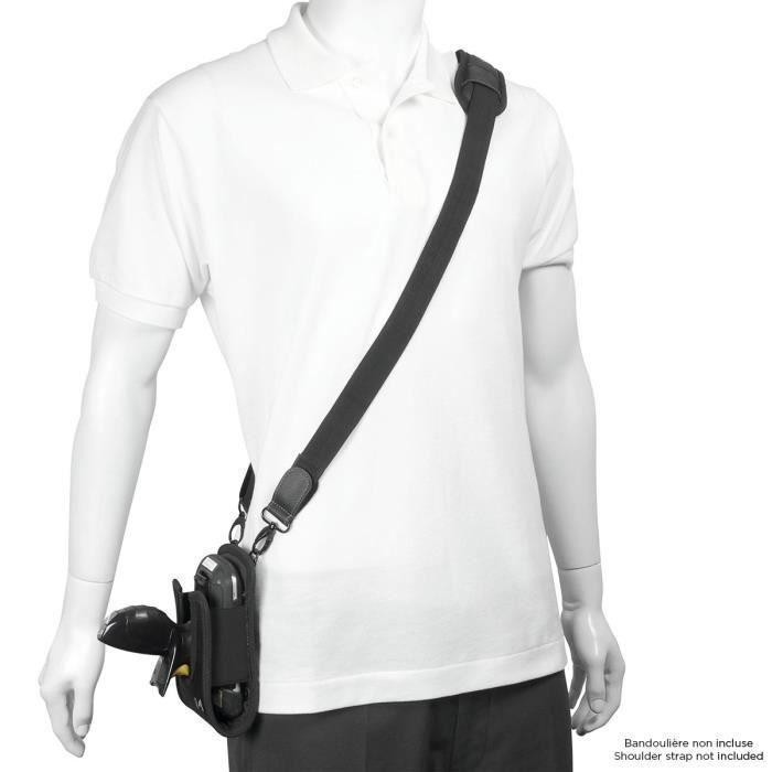 Holster pour terminal de saisie - Mobilis - Gun - Ceinture - Poche frontale - Noir