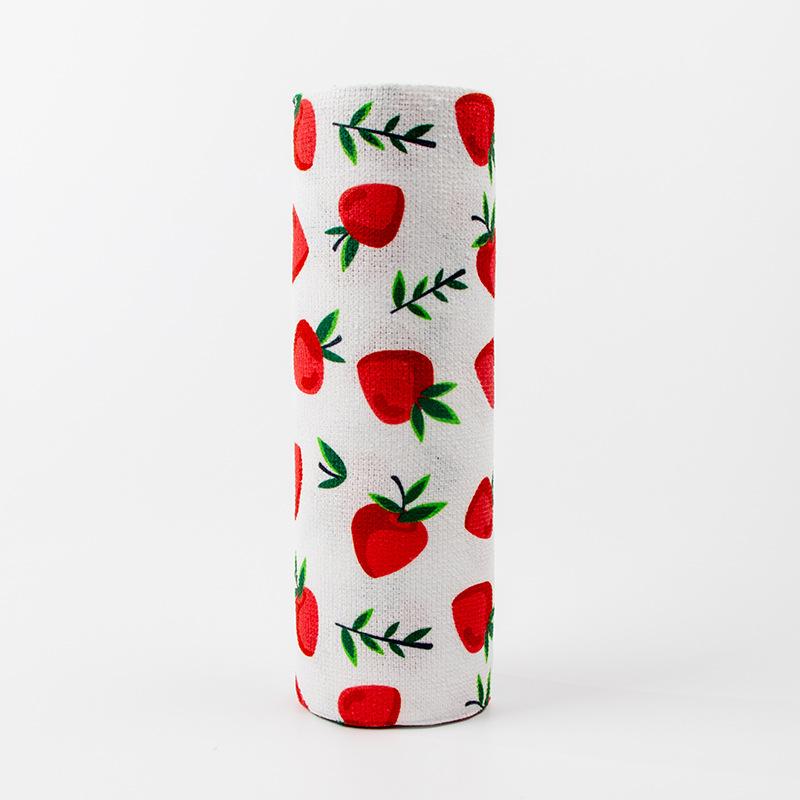 20pcs/Roll of Reusable Cleaning Cloths,Washable Kitchen Towels with Prints – Essential for Every Home Microfiber Cloth